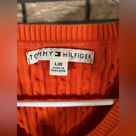 ‎Tommy Hilfiger orange sweater - Picture 5 of 5